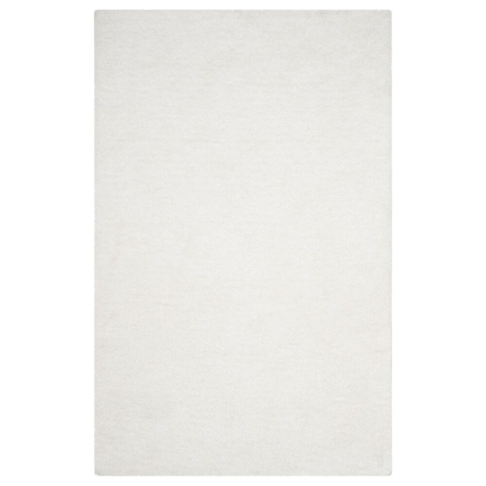 Safavieh Sheep Shag SSG120B 5" x 8" Ivory Area Rug, , large