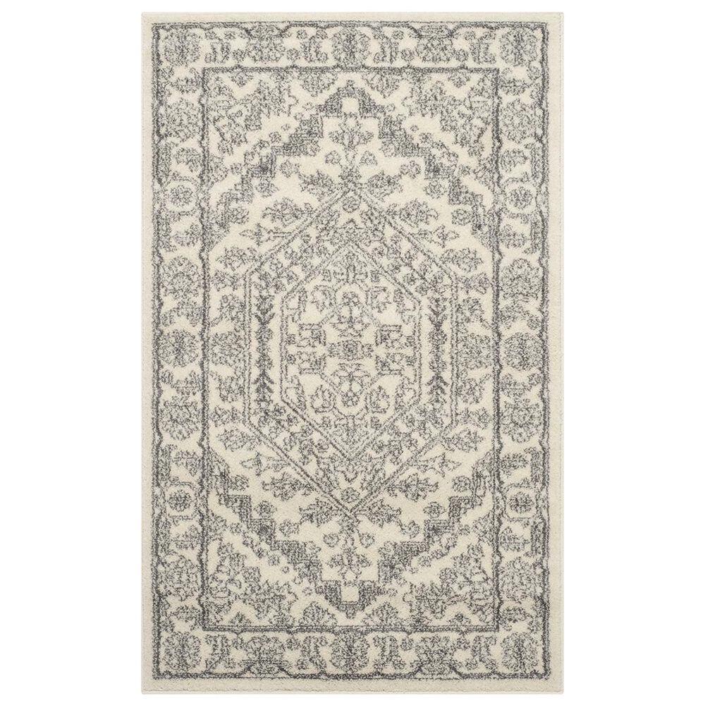 Safavieh Adirondack ADR108B-4 4&#39; x 6&#39; Ivory/Silver Area Rug, , large