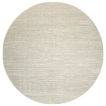 Radici USA Davide Striped 5"3" Round Beige Area Rug, , large