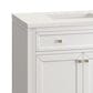 James Martin Vanities Chicago 36" Single Bathroom Vanity in Glossy White with 3 cm Lime Delight Quartz Top and Rectangular Sink, , large