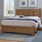 Viceray Collections Crafted Oak King Poster Bed in Natural Brown, , large