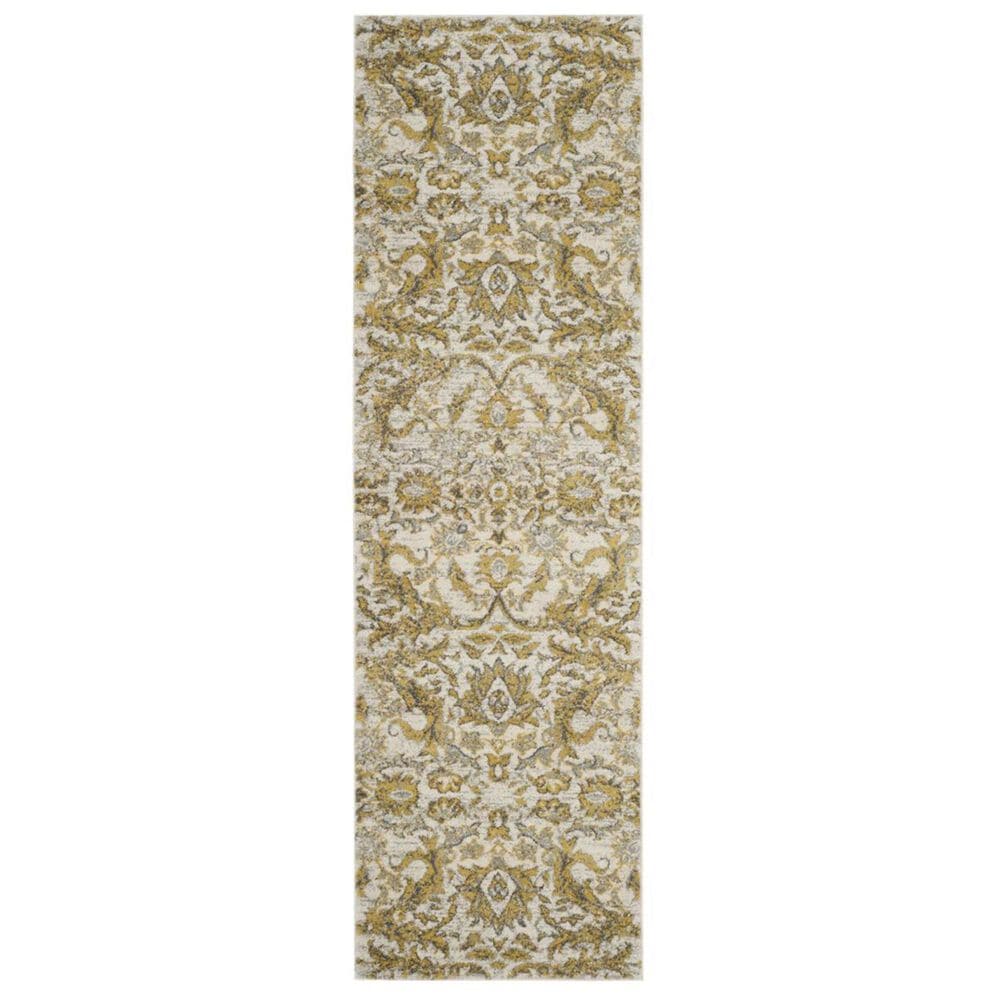 Safavieh Evoke EVK238S 2"2" x 9" Ivory and Gold Runner, , large