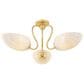 Mitzi Lighting Reva 3-Light Semi-Flush in Aged Brass, , large