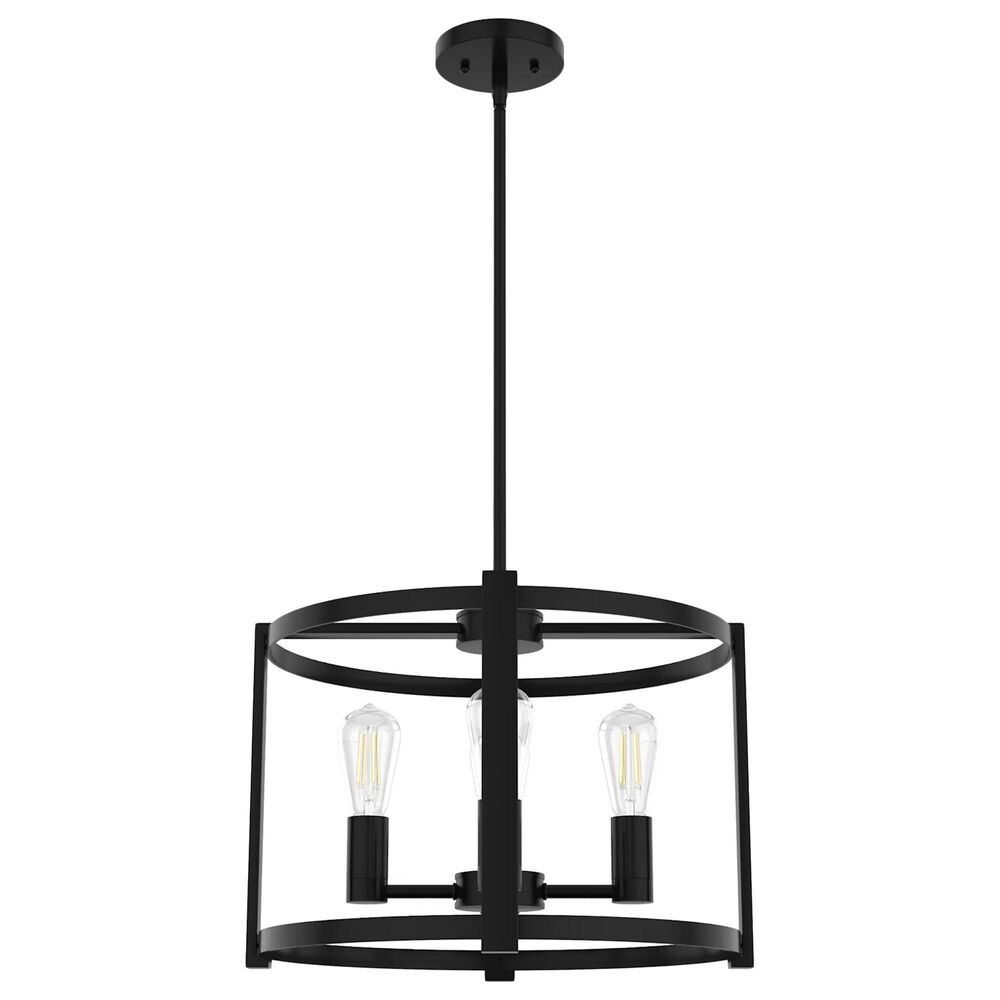 Hunter Astwood 18" 4-Light Chandelier in Matte Black, , large