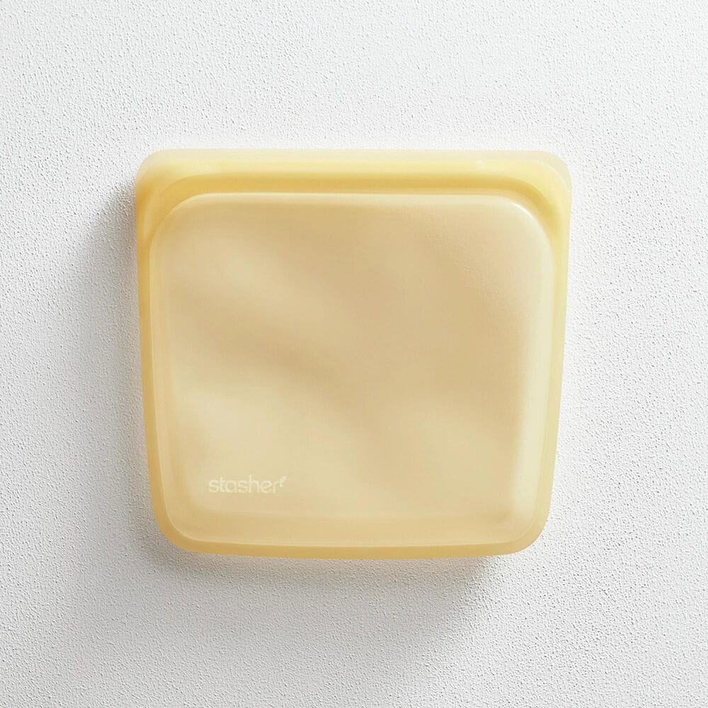 Stasher, Inc Reusable Silicone Sandwich Bag in Yellow, , large