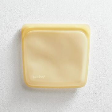 Stasher, Inc Reusable Silicone Sandwich Bag in Yellow, , large