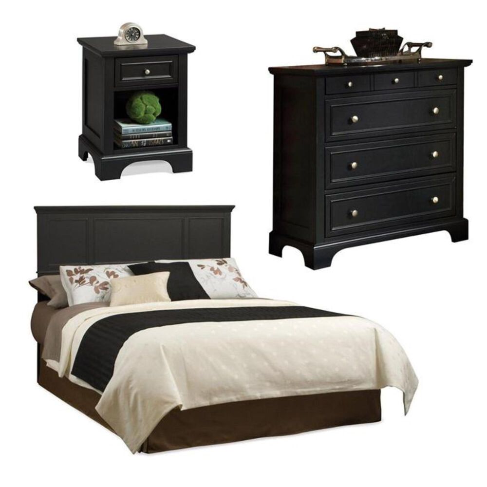 Homestyles Bedford Queen Headboard, Nightstand and Chest, , large