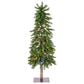 The Gerson Company 5" Alpine Pre-Lit Artificial Christmas Tree in Green, , large