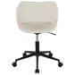 Lumisource Margarite Task Chair with Cream Faux Leather Cushion in Black, , large