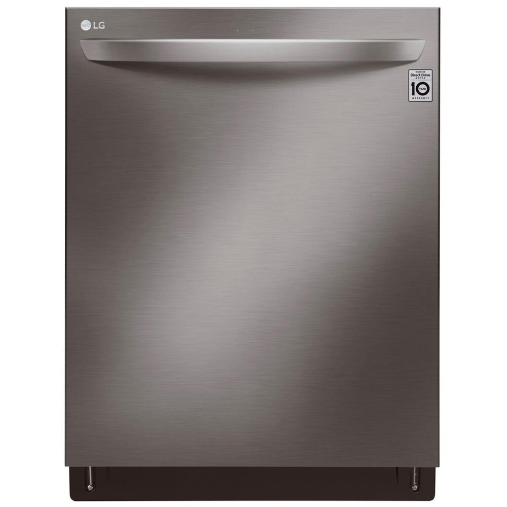 LG Top Control Wi-Fi Enabled Dishwasher with QuadWash and TrueSteam in Black Stainless Steel , , large