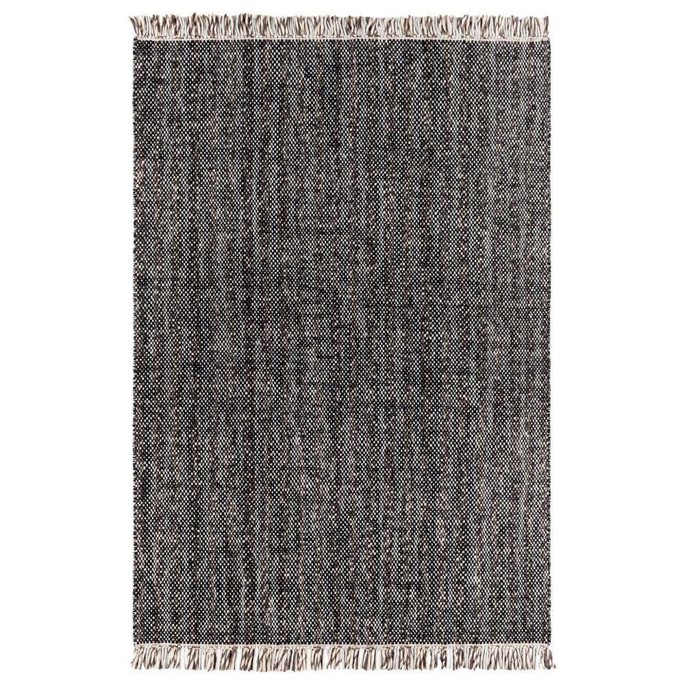 Surya Reliance RLI-2306 5" x 7"6" Black and Ivory Area Rug, , large