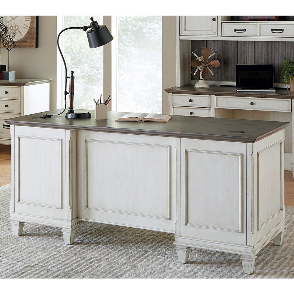 Wycliff Bay Hartford Executive Desk in Eggshell, , large