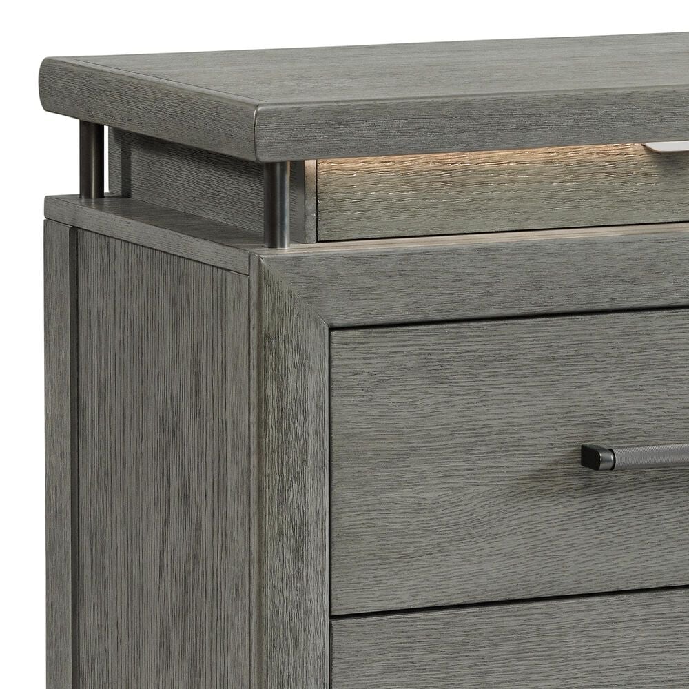 Davis International Cameron 3-Drawer Nightstand in Gray, , large