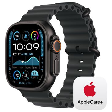 Apple Watch Ultra 2 GPS + Cellular 49mm Black Titanium Case with Black Ocean Band, , large