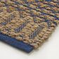 L&R Resources Natural Fiber Insignia Blue 5" x 7"9" Area Rug, , large
