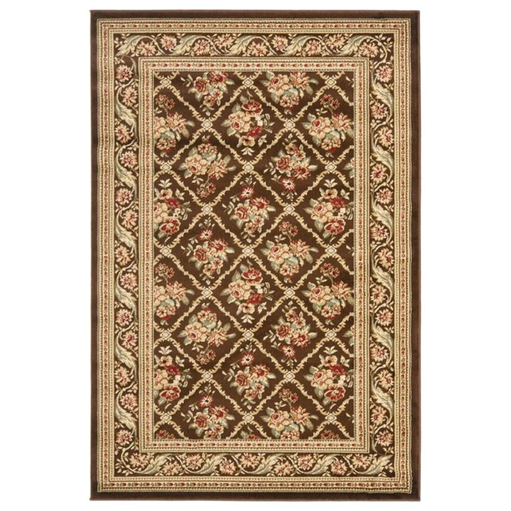 Safavieh Lyndhurst LNH556 4" x 6" Brown Area Rug, , large