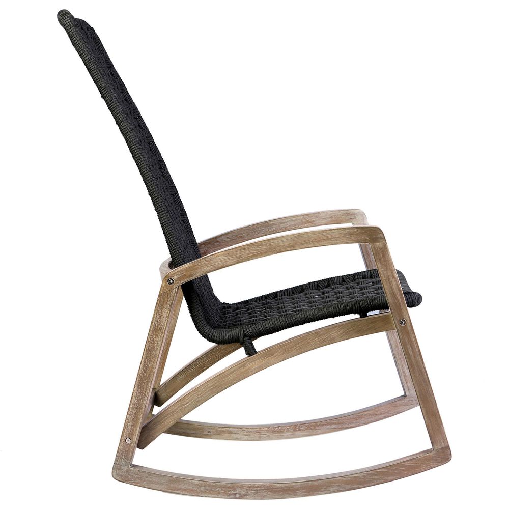 Blue River Sequoia Patio Rocking Chair in Charcoal and Light Eucalyptus, , large