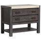 Nicolette Home Plum Creek 2 Drawer Nightstand with Shelf in Ravenwood Black, , large