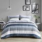 Hampton Park Jaxon 5-Piece Twin Comforter Set with Bed Sheets in Blue and Grey, , large