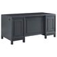 Riva Ridge Alexander 66" Executive Desk in Midnight, , large