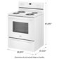 Whirlpool 4.8 Cu. Ft. Freestanding Electric Range with Keep Warm in White, , large