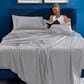 Bedgear Hyper-Cotton 4-Piece Split Head Queen Sheet Set in Light Grey, , large