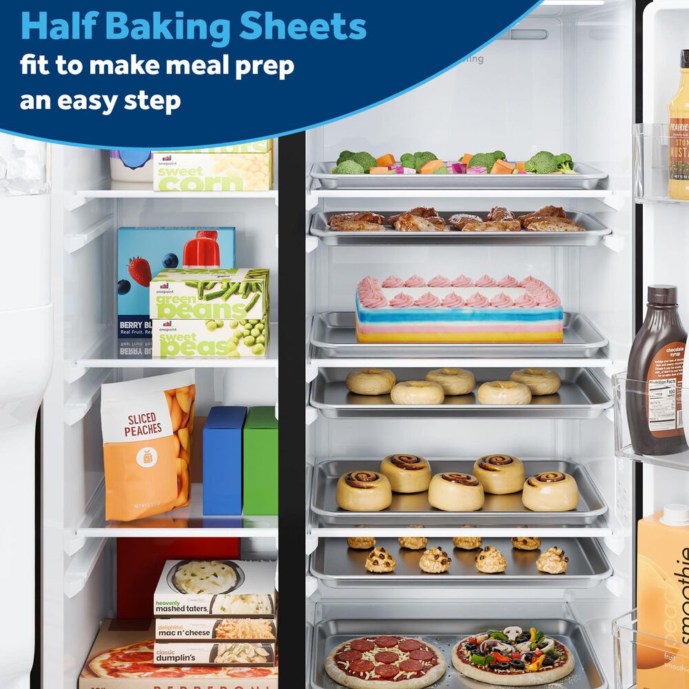 GE Appliances 24 Cu. Ft. Counter-Depth Side-By-Side Refrigerator with Extra Tall Dispenser and Energy Star in Fingerprint Resistant Stainless Steel, , large