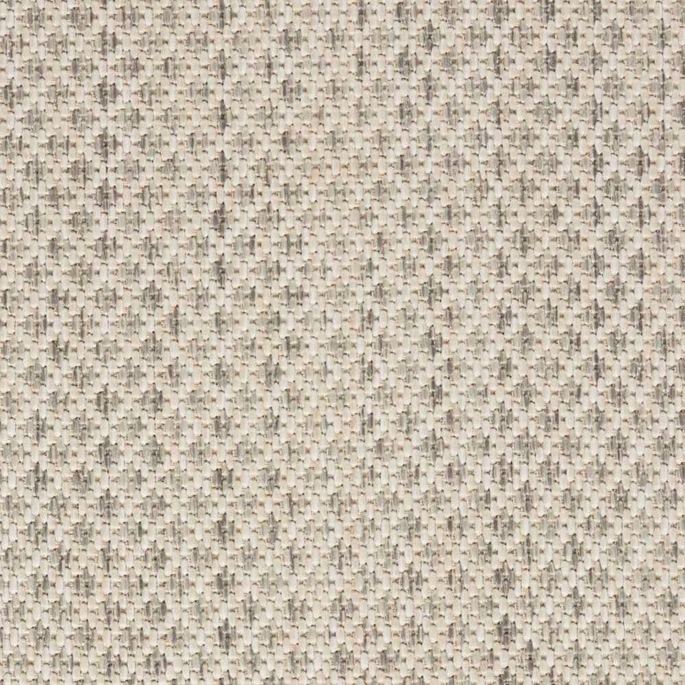 Nourison Courtyard Ivory and Silver 8&#39; x 10&#39; Indoor/Outdoor Area Rug, , large