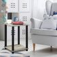 HOMLUX 2-Tier Turn-N-Tube End Table in French Oak Grey and Black, , large