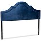 Baxton Studio Rita Full Panel Headboard in Blue Velvet, , large