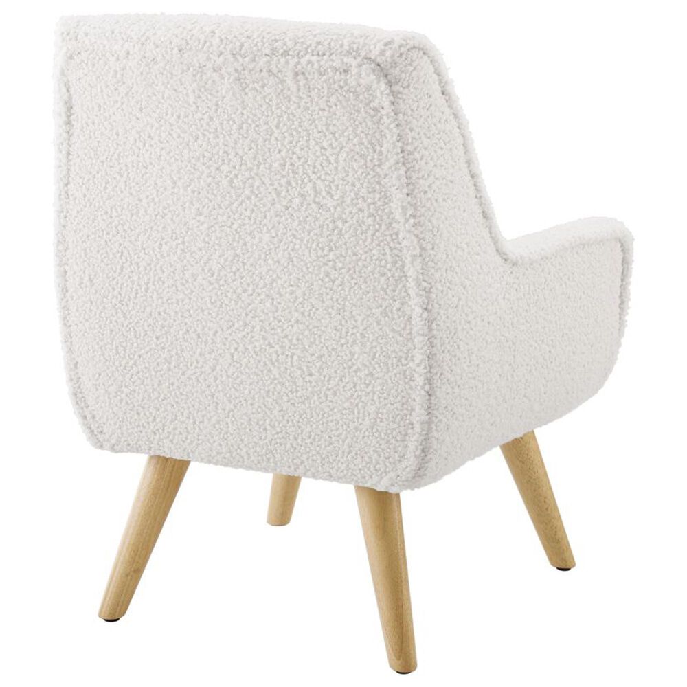 Linden Boulevard Trelis Kids Accent Chair in White, , large