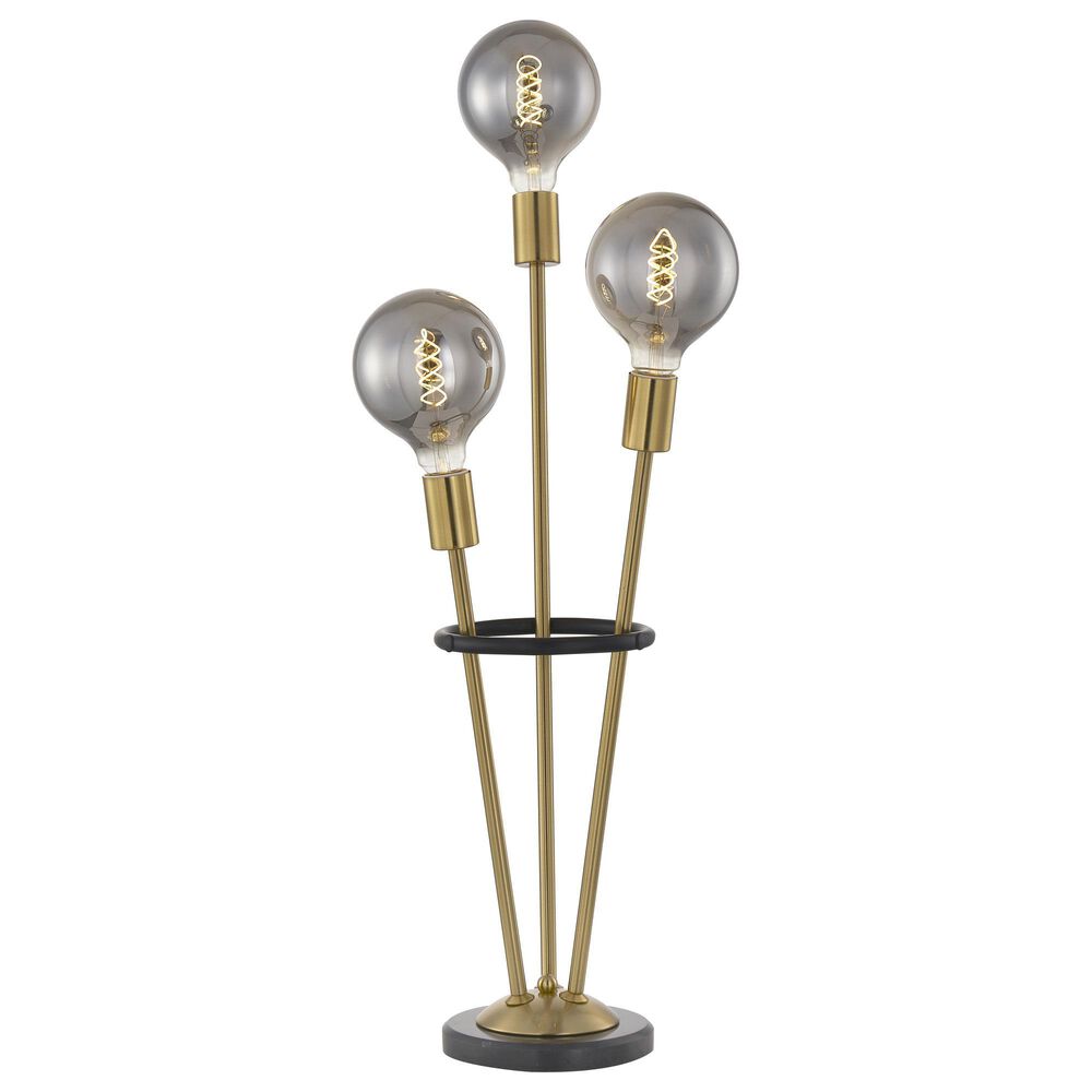 Anthony California 34" Metal Table Lamp in Sand Brass, , large