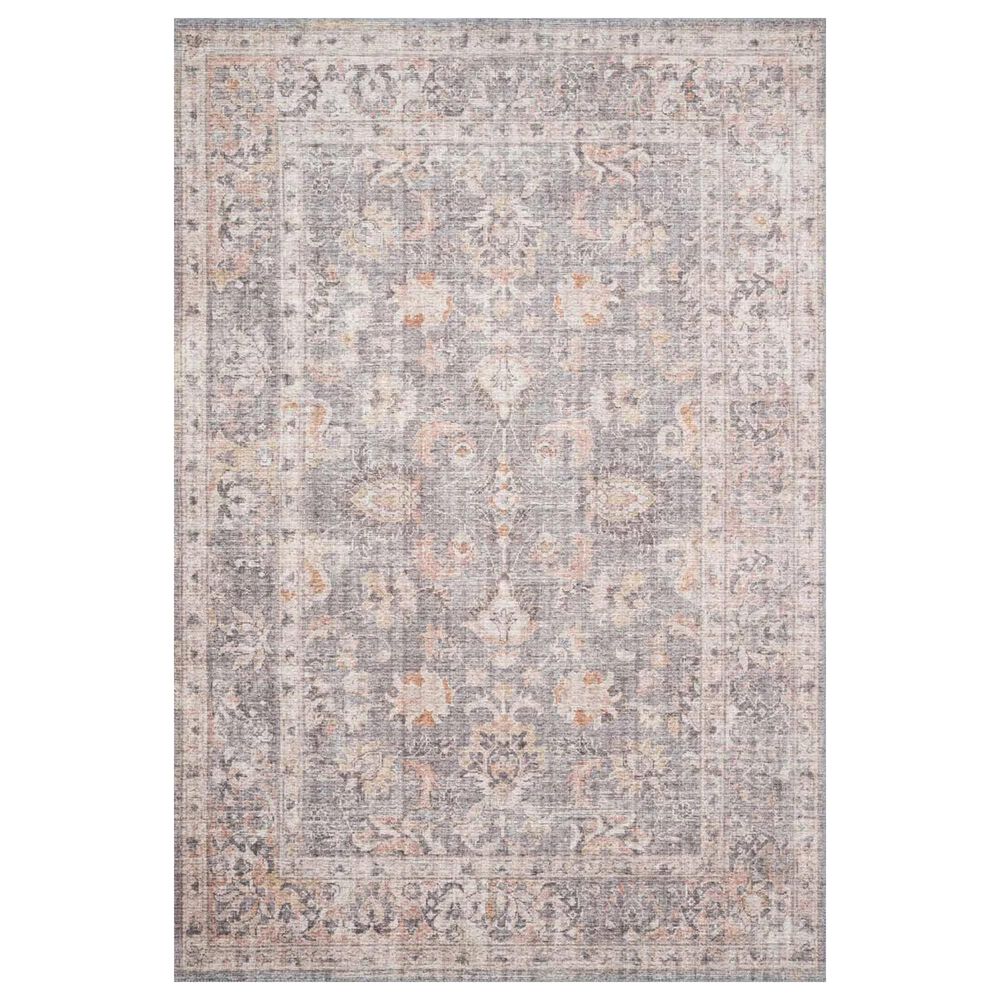 Loloi II Skye SKY-01 9" x 12" Grey and Apricot Area Rug, , large