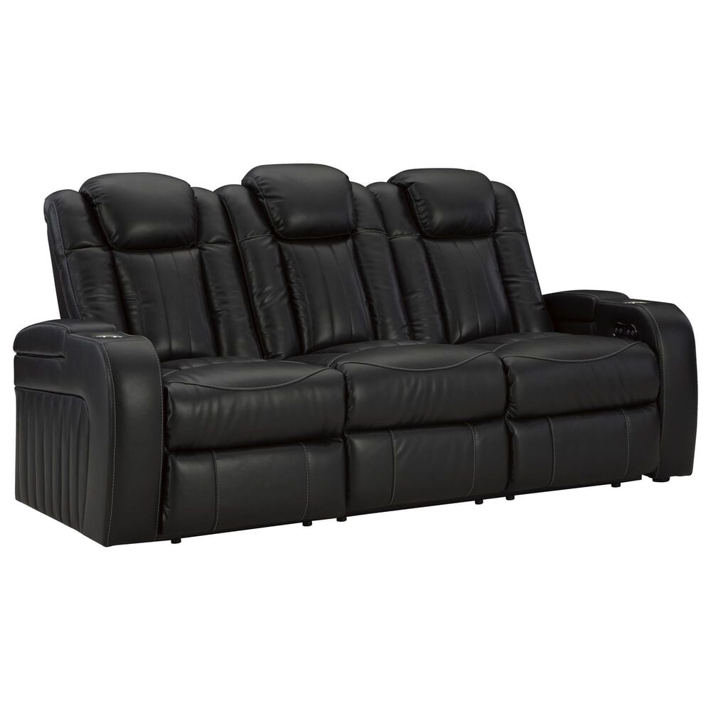 Ashley Caveman Den 3-Piece Power Reclining Living Room Set in Midnight, , large