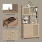 GARVEE 71" Kitchen Pantry Cabinet in Natural, , large