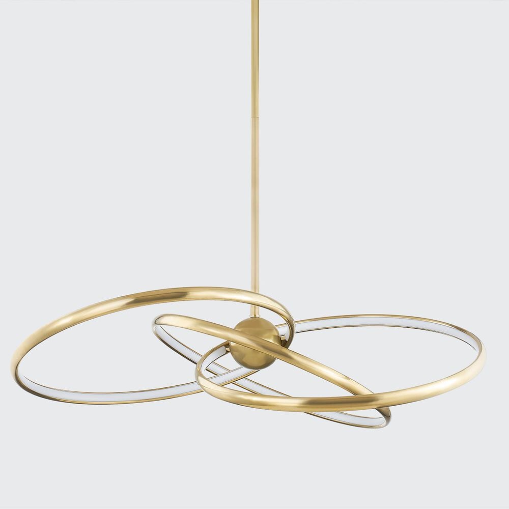 Corbett Lighting Alula 42" 3-Light Chandelier in Vintage Brass, , large