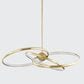 Corbett Lighting Alula 42" 3-Light Chandelier in Vintage Brass, , large