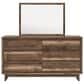 Ashley Chirason 5-Piece Queen Platform Bedroom Set in Brown, , large
