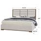 Viceray Collections King Upholstered Bed in Aged Grey, , large