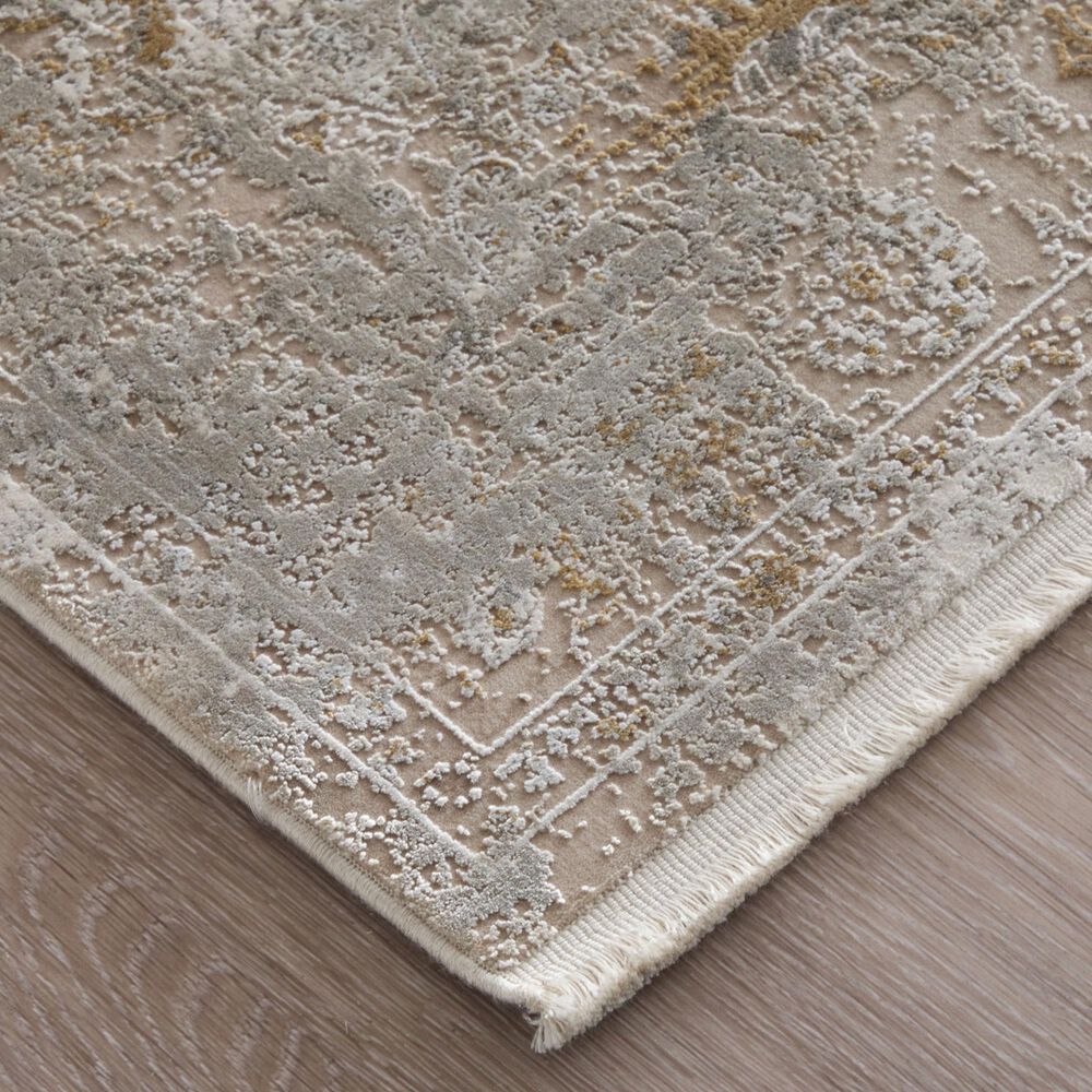 Feizy Cadiz Ivory and Beige 3'1" x 5' Area Rug, , large