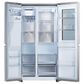 LG 27.1 Cu. Ft. Side-by-Side Refrigerator in Print Proof Stainless Steel, , large