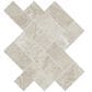 Dal-Tile Archaia Province Grey Herringbone 2" x 4" Mosaic Tile, , large