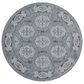 Amer Rugs Alexandria 6"7" Round Steel Blue Area Rug, , large