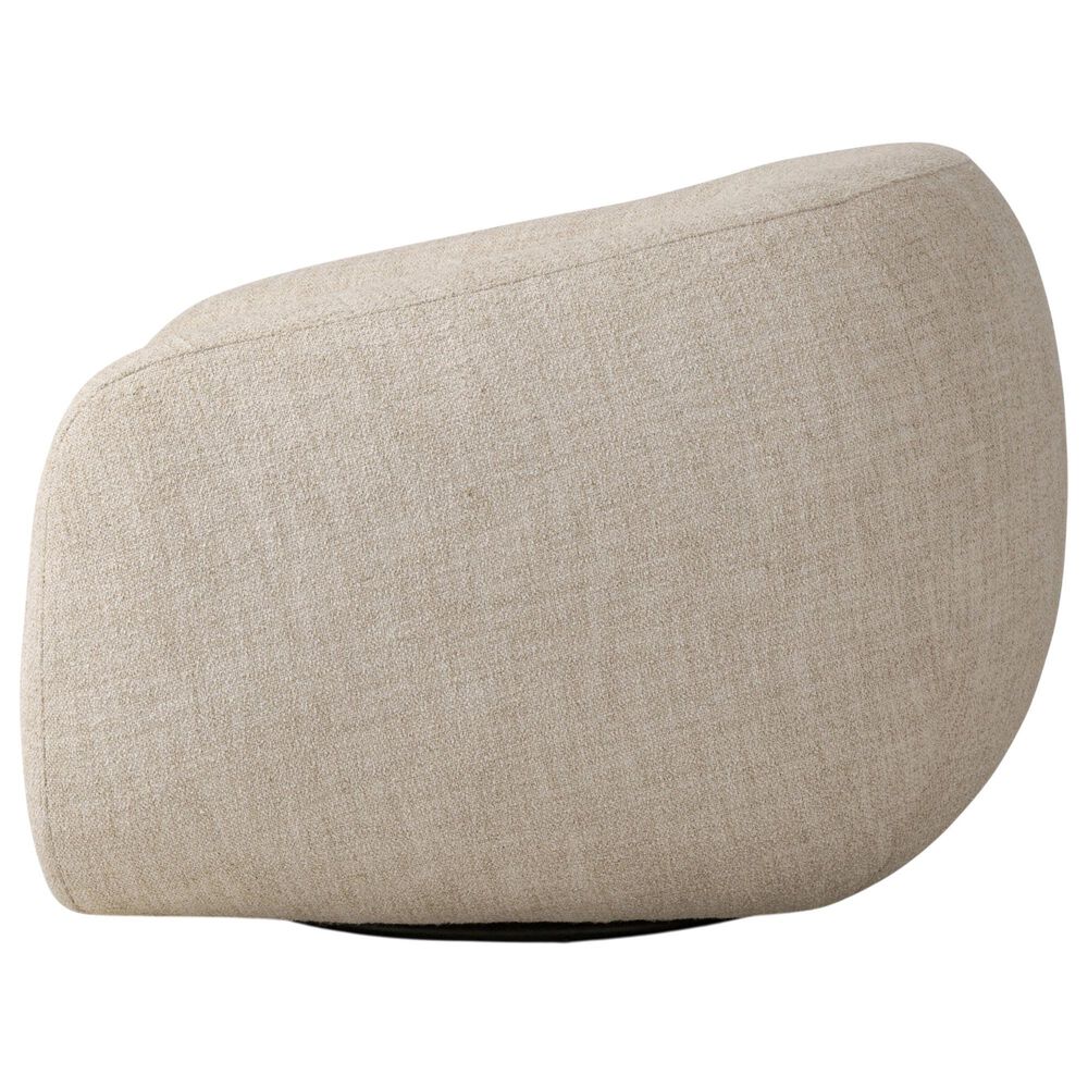 Four Hands Channing Swivel Chair in Yuma Cream, , large