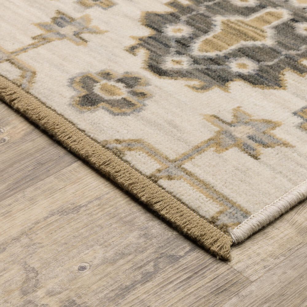Oriental Weavers Acacia ACA11 Beige and Tan 2&#39; x 3&#39; Area Rug, , large