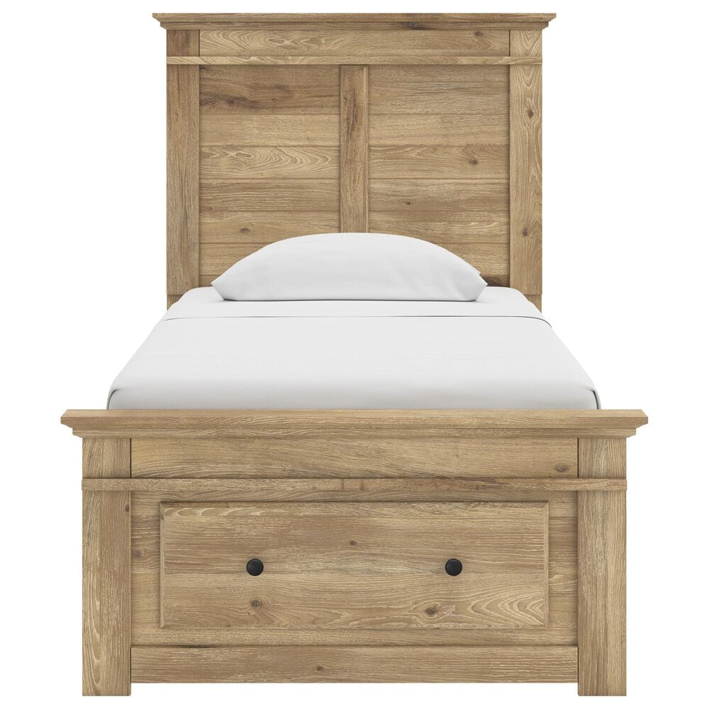Ashley Makidern Twin Storage Bed with Drawer in Tan, , large