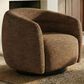 Safavieh Kellybryn Swivel Chair in Dark Brown, , large