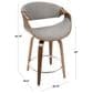 Lumisource Curvo Counter Stool in Cream (Set of 2), , large