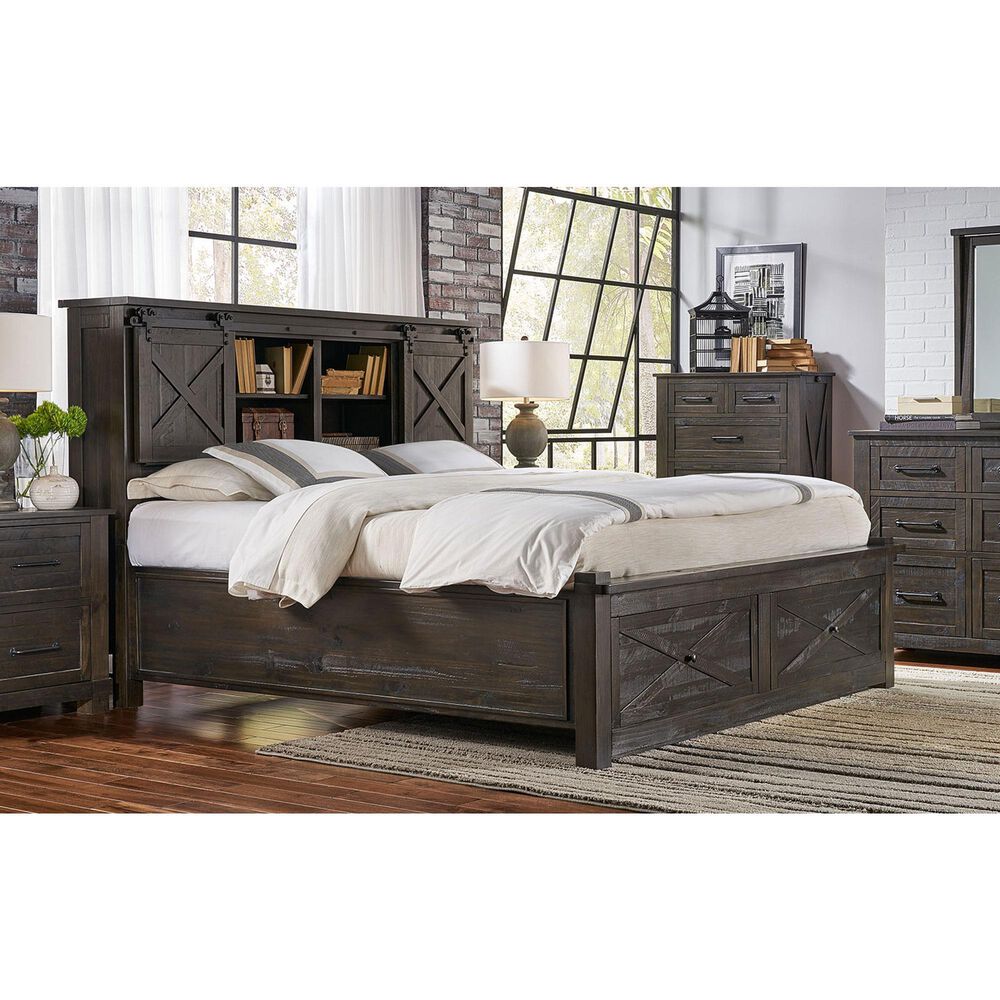A-America Sun Valley 3-Piece King Bedroom Set in Charcoal, , large