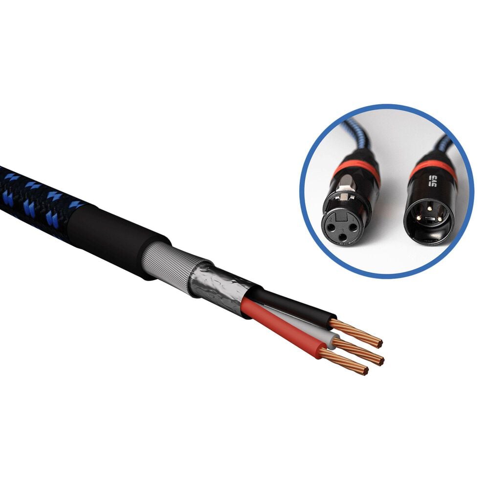 SVS 3 Meter Balanced XLR Audio Cable in Black, , large